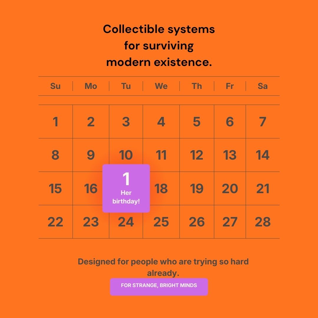 Job Hunting Survival Calendar
