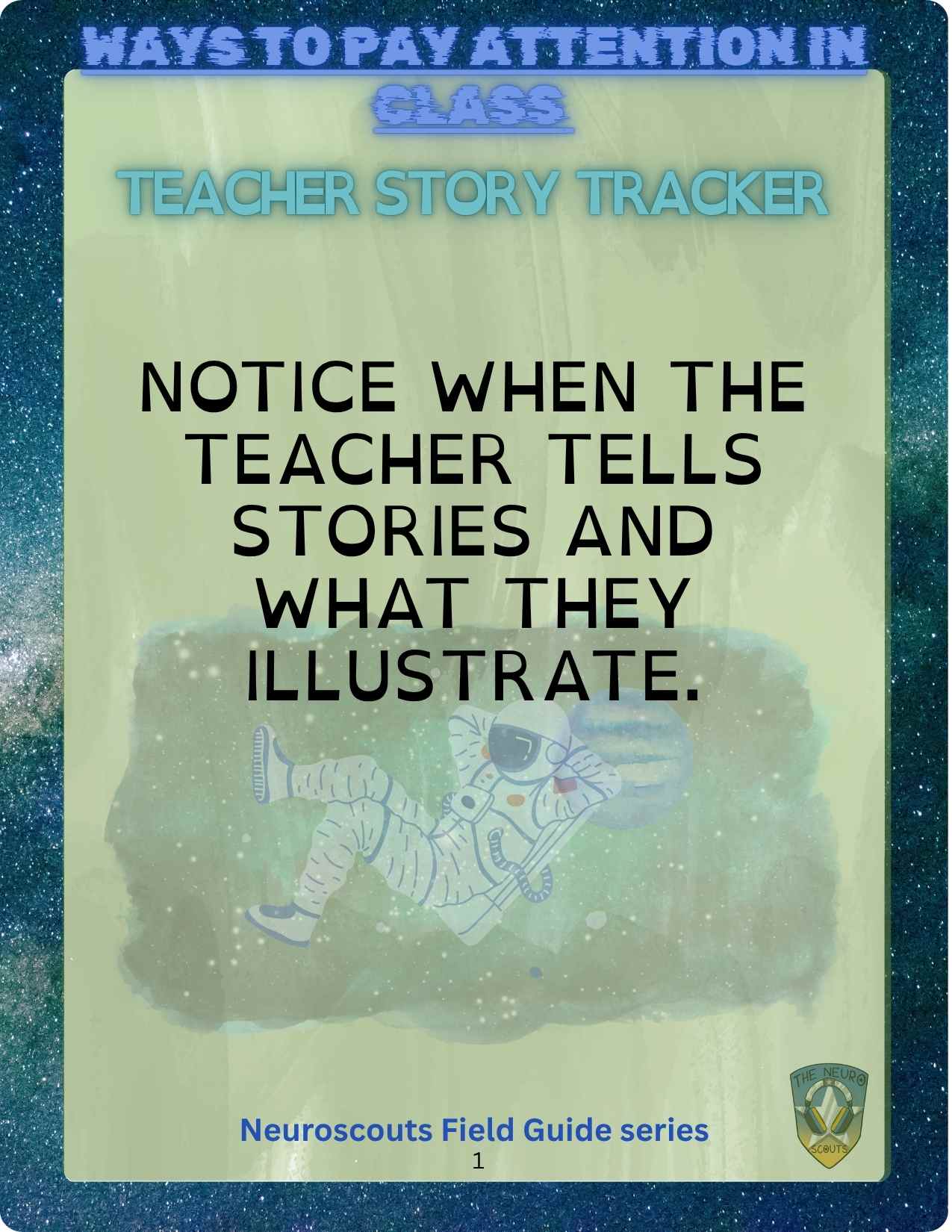 WAYS TO PAY ATTENTION IN CLASS DECK!