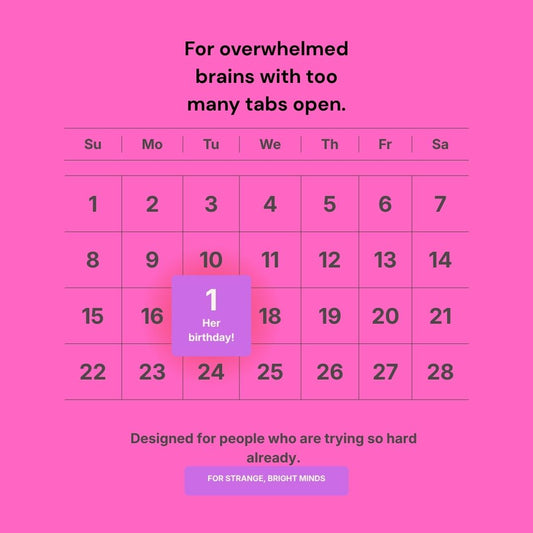 Relationship Maintenance Survival Calendar