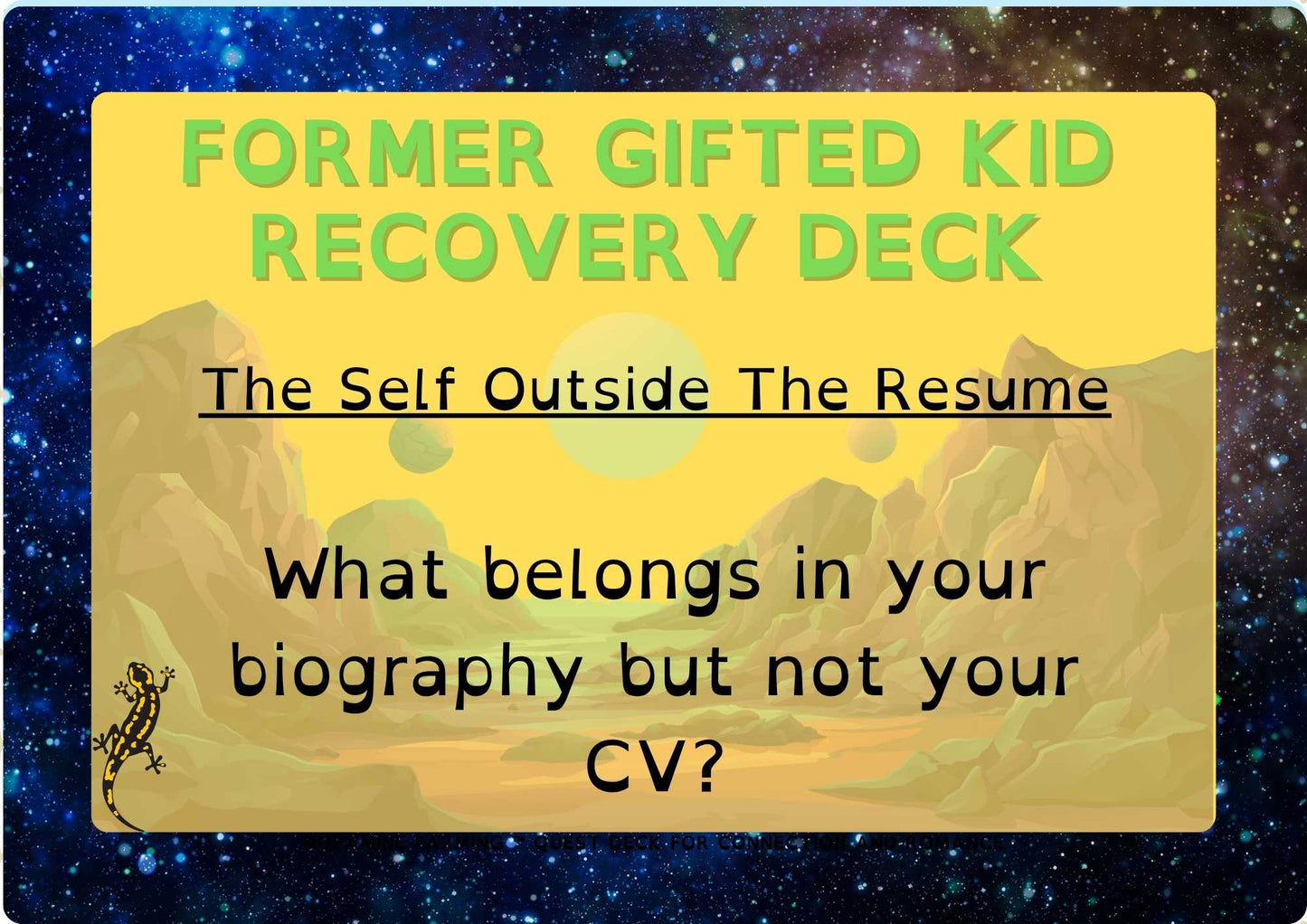 Former Gifted Child Recovery Deck