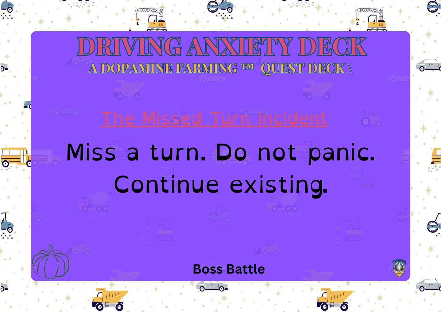 Driving Anxiety Deck
