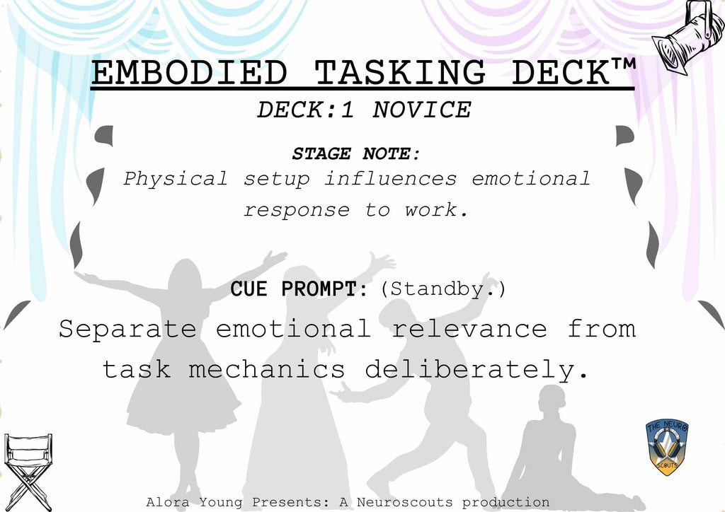 EMBODIED TASKING DECK:NOVICE