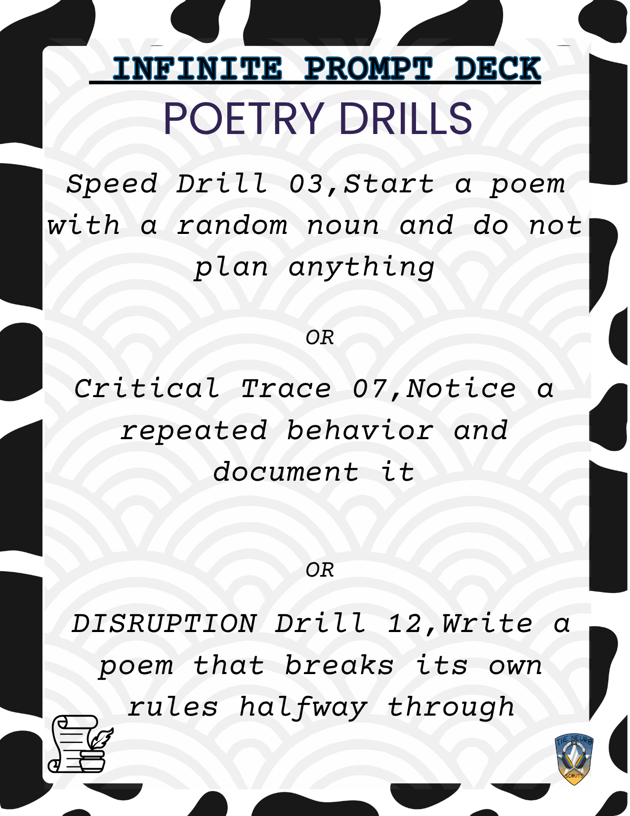 Poetry Drills Deck