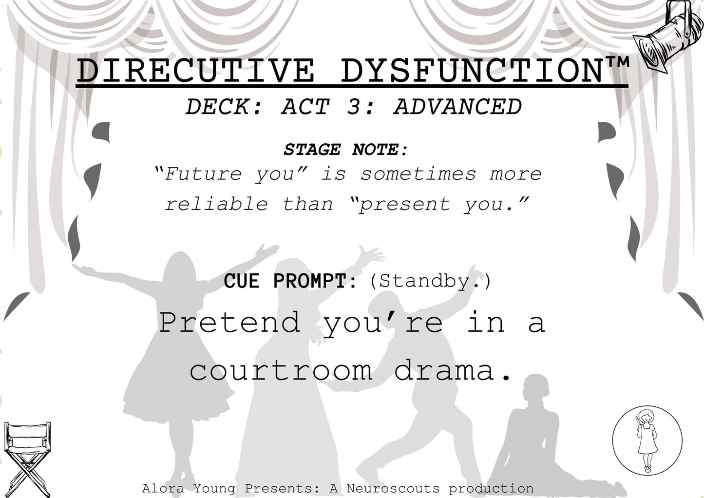 DIRECUTIVE DYSFUNCTION™ CARD DECK FOR EXECUTIVE DYSFUNCTION: ACT 4&5: ADVANCED