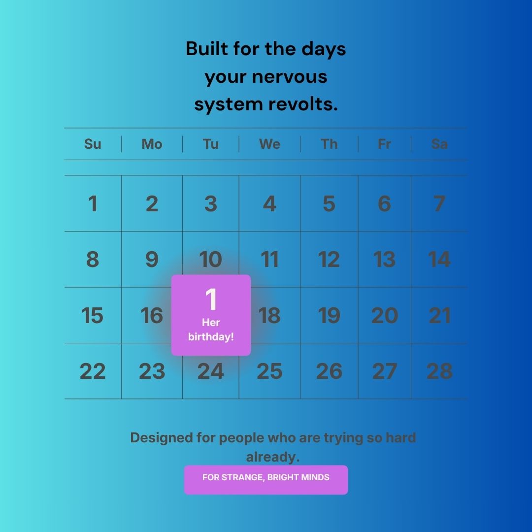 PMDD Survival Calendar