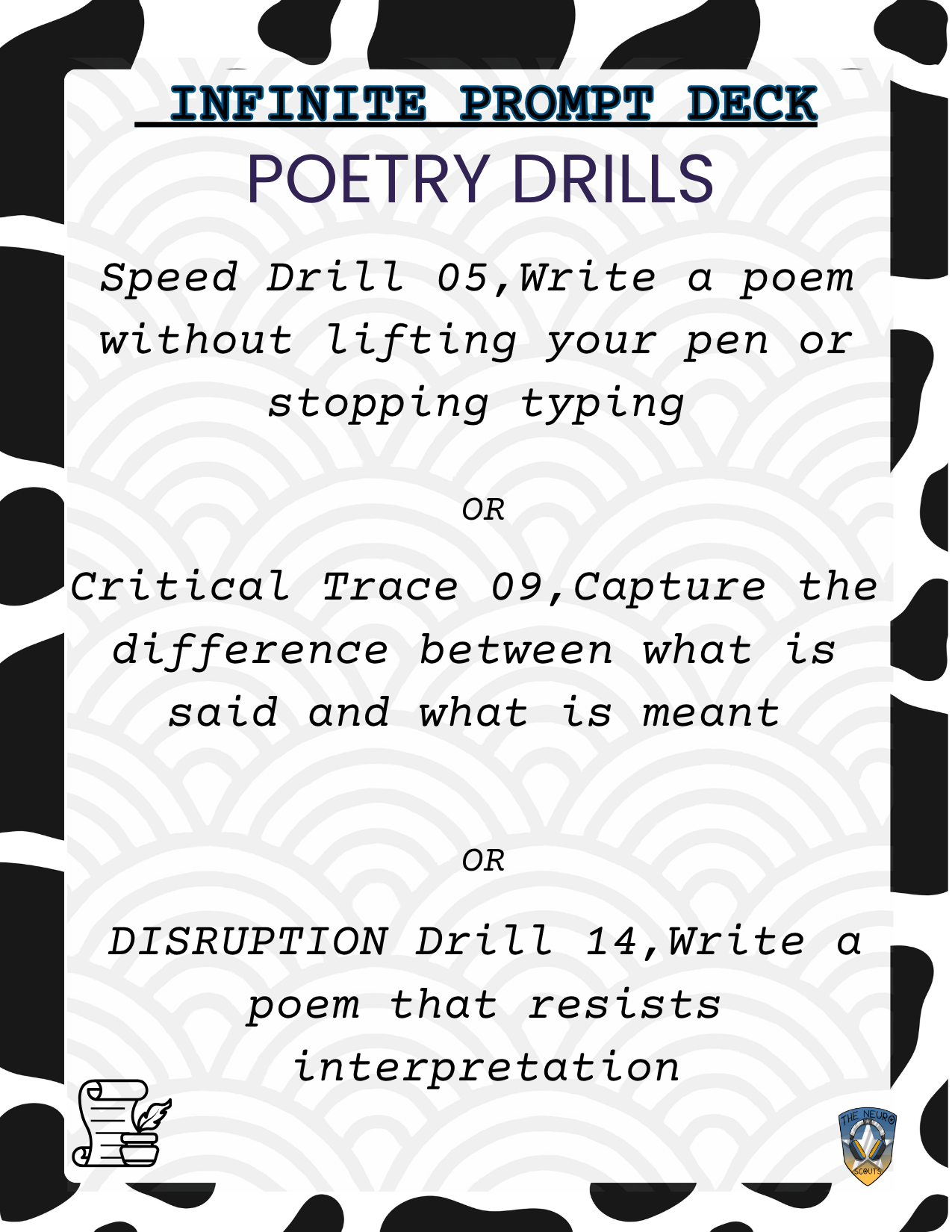 Poetry Drills Deck