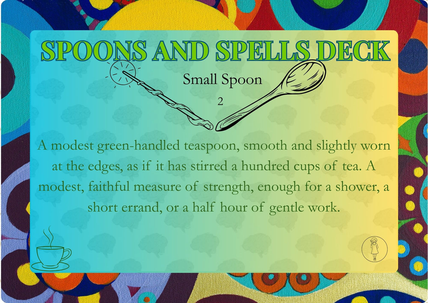 Spoons And Spells Energy mapping Card Deck for ADHD/Autism/chronic Disabilities and illnesses