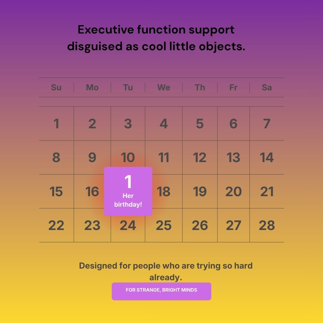 Creative Project Completion Survival Calendar