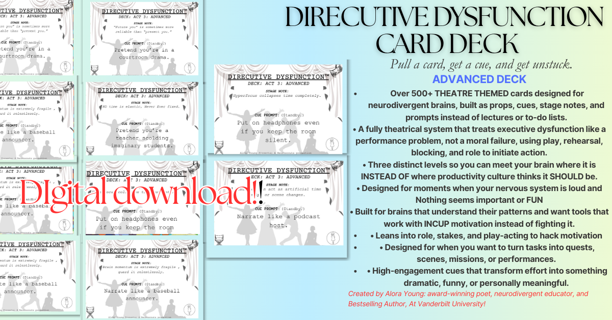 DIRECUTIVE DYSFUNCTION™ CARD DECK FOR EXECUTIVE DYSFUNCTION: ACT 4&5: ADVANCED