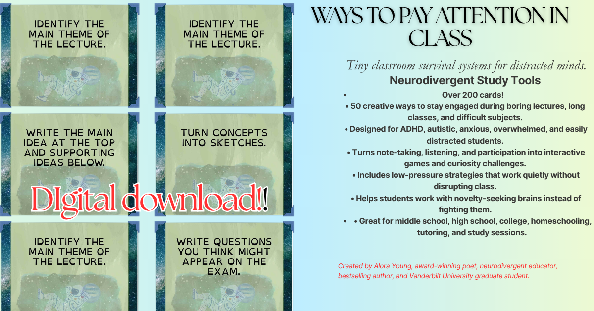 WAYS TO PAY ATTENTION IN CLASS DECK!